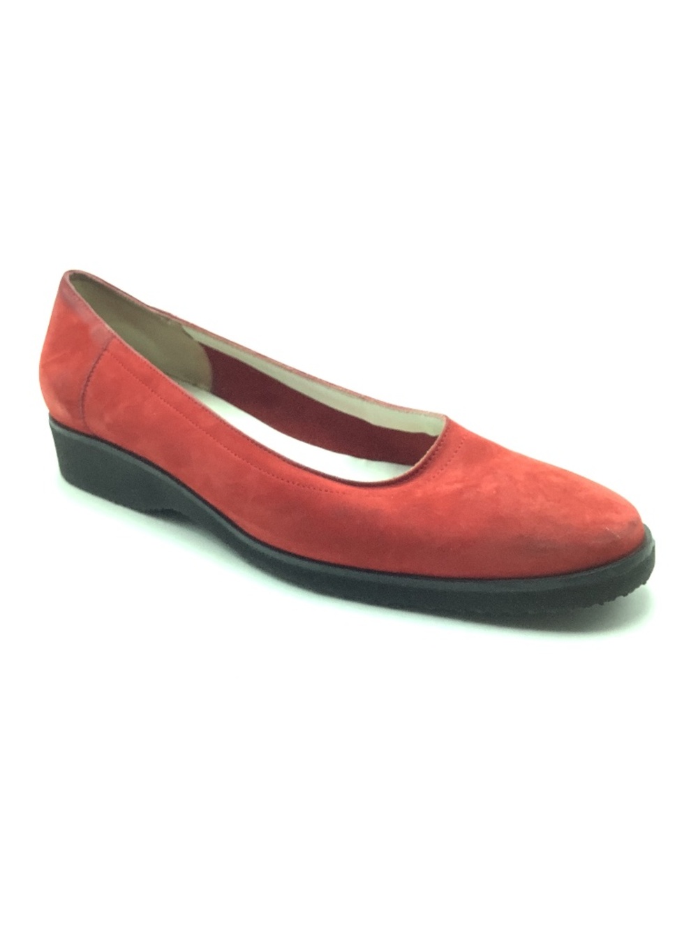 Salvatore Ferragamo Women's Red Suede Shoes Size: 6.5